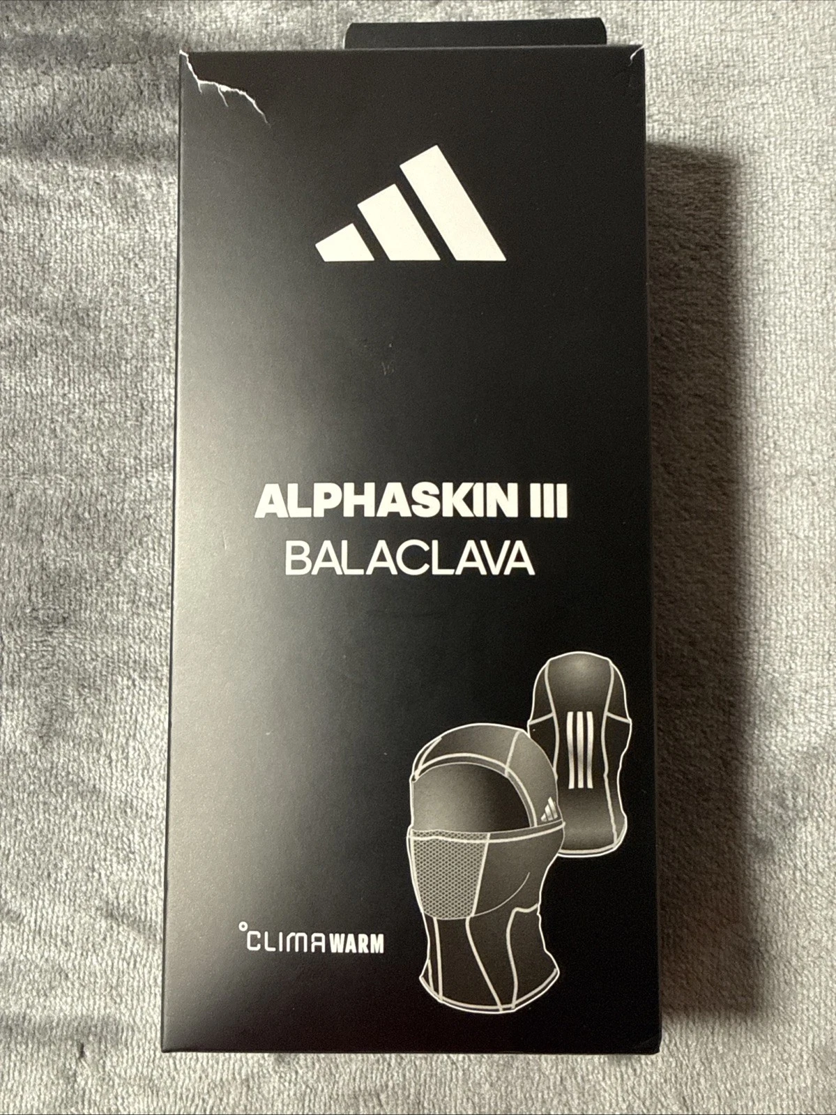 Adidas Alphaskin III Balaclava Black Hood Reflective Ski Mask New In Box Shiesty