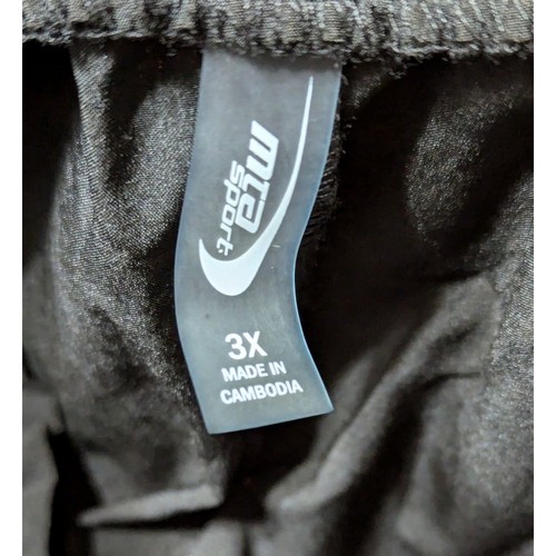 MTA Sport Black Stretch Drawstring Waist Wide Leg Pocket Pants Womens Plus SZ 3X - Picture 6 of 12