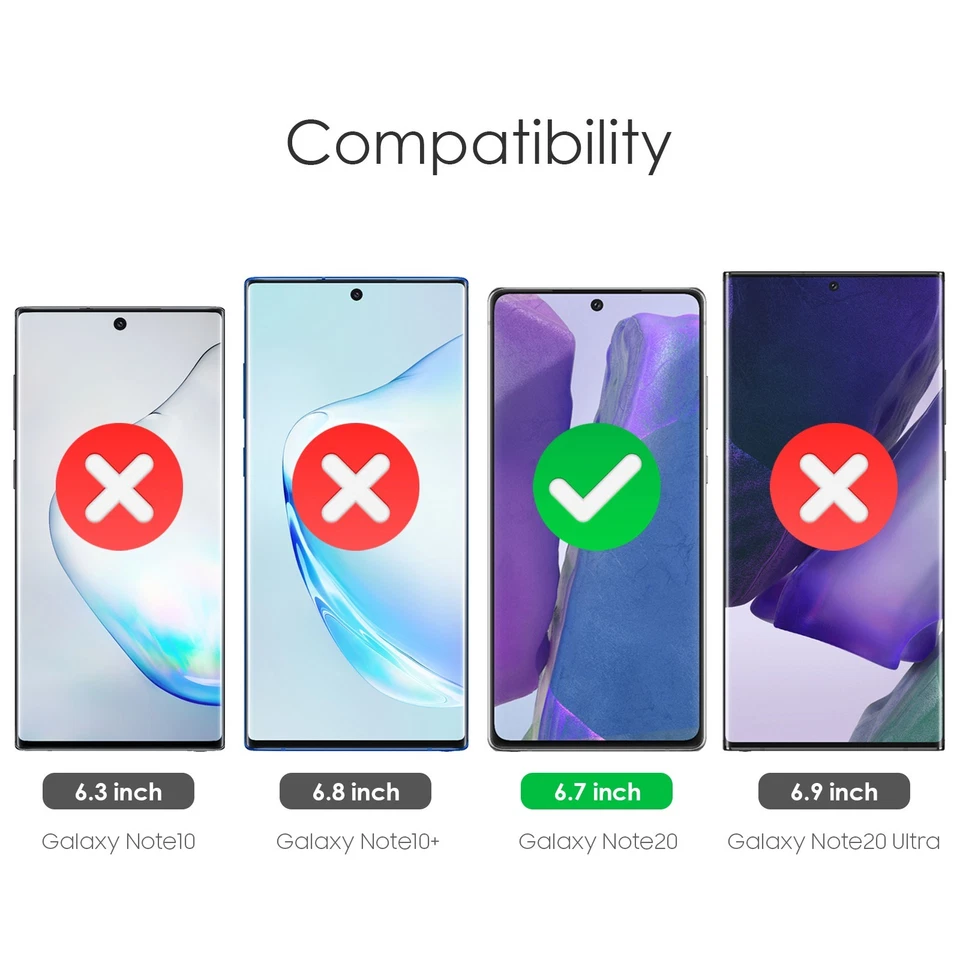 Protector de pantalla de vidrio templado para Samsung Galaxy Note S8 S9 S10 S20 S21 Ultra Foto 2 de 4