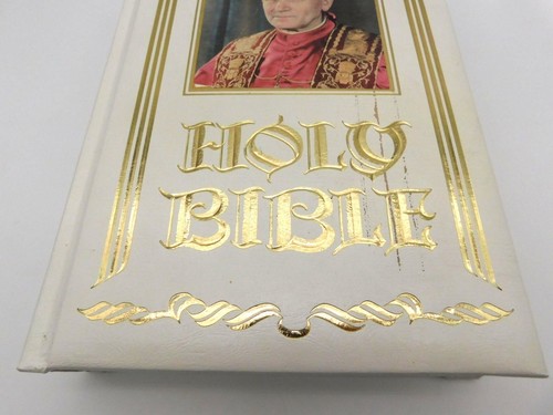 Papst Johannes Paul II Bibel NAB Version Weißgold Einband Katholisches Christentum - Bild 3 von 9