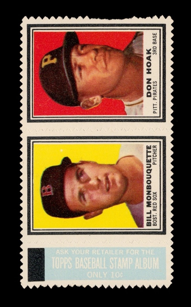 1962 Topps Stamp Panels Set-Break Bill Monbouquette, Don Hoak *GMCARDS*
