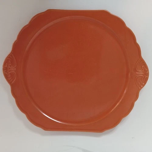Medicine Hat Uranium Glaze Vtg Large Orange Serving Platter Plate Fiestaware?