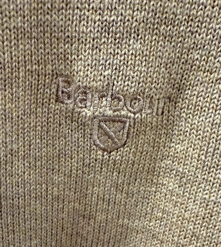 NWTs Barbour Men’s Cotton Half-Zip. Vintage Khaki. Medium - Picture 5 of 9