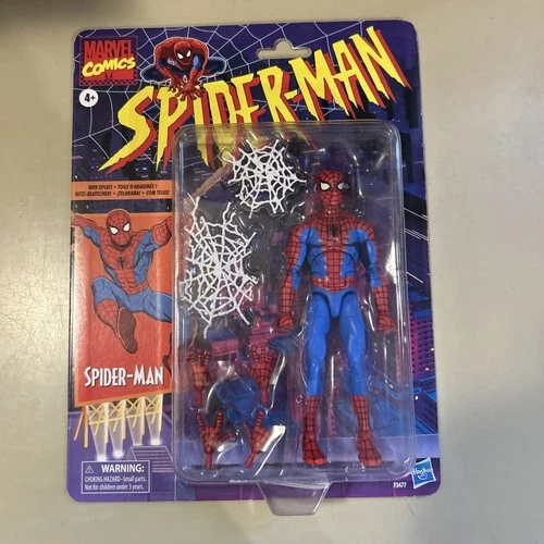 MARVEL LEGENDS CEL SHADED SPIDER-MAN RETRO WAVE COLLECTION 6” FIGURE HASBRO BNIB
