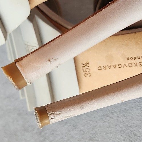 Camilla Skovgaard Sandalias de Tacón 5.5 Perla Crema Cuero Tirantes Plataforma... - Imagen 14 de 19