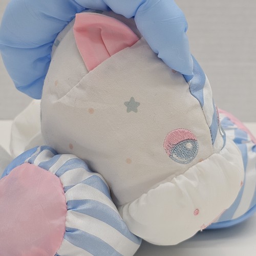 Vintage Small Puffalump Blue Stripe Stars Zebra Pony Plush Fisher Price - Bild 7 von 10