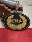 Civil War Confederate States Army (CSA) Bullion Wreath Insignia