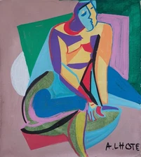 André Lhote Signed Cubist Oil Painting On Canvas – French Art