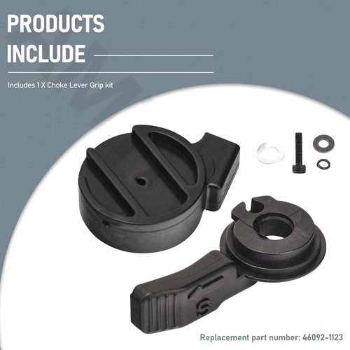 Brand New OEM 46092-1123 Choke Lever Grip Set Piece for Kawasaki KLR250 Models - Picture 12 of 14