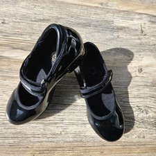 Stelle Tap Shoes Black Hook  Loop Girls Dance Size 11