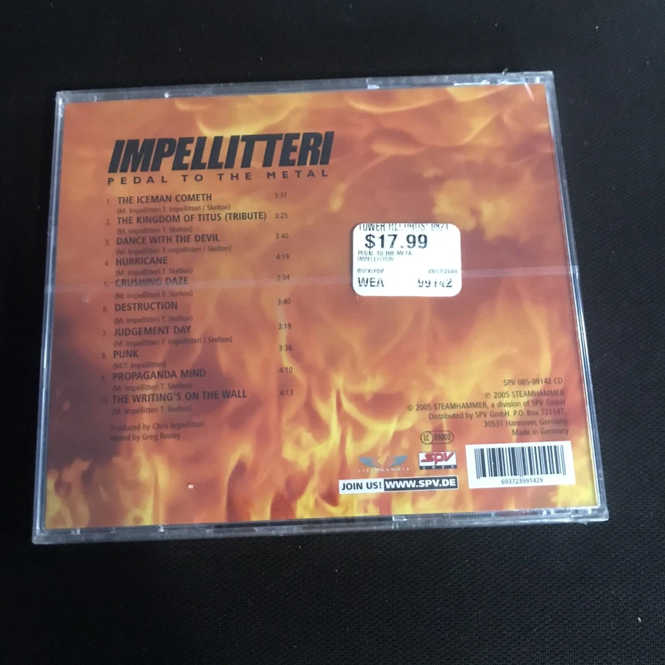 Impellitteri - Pedal to the Metal 2005 CD NEW SEALED **Tower Records Overstock** Foto 2 de 2