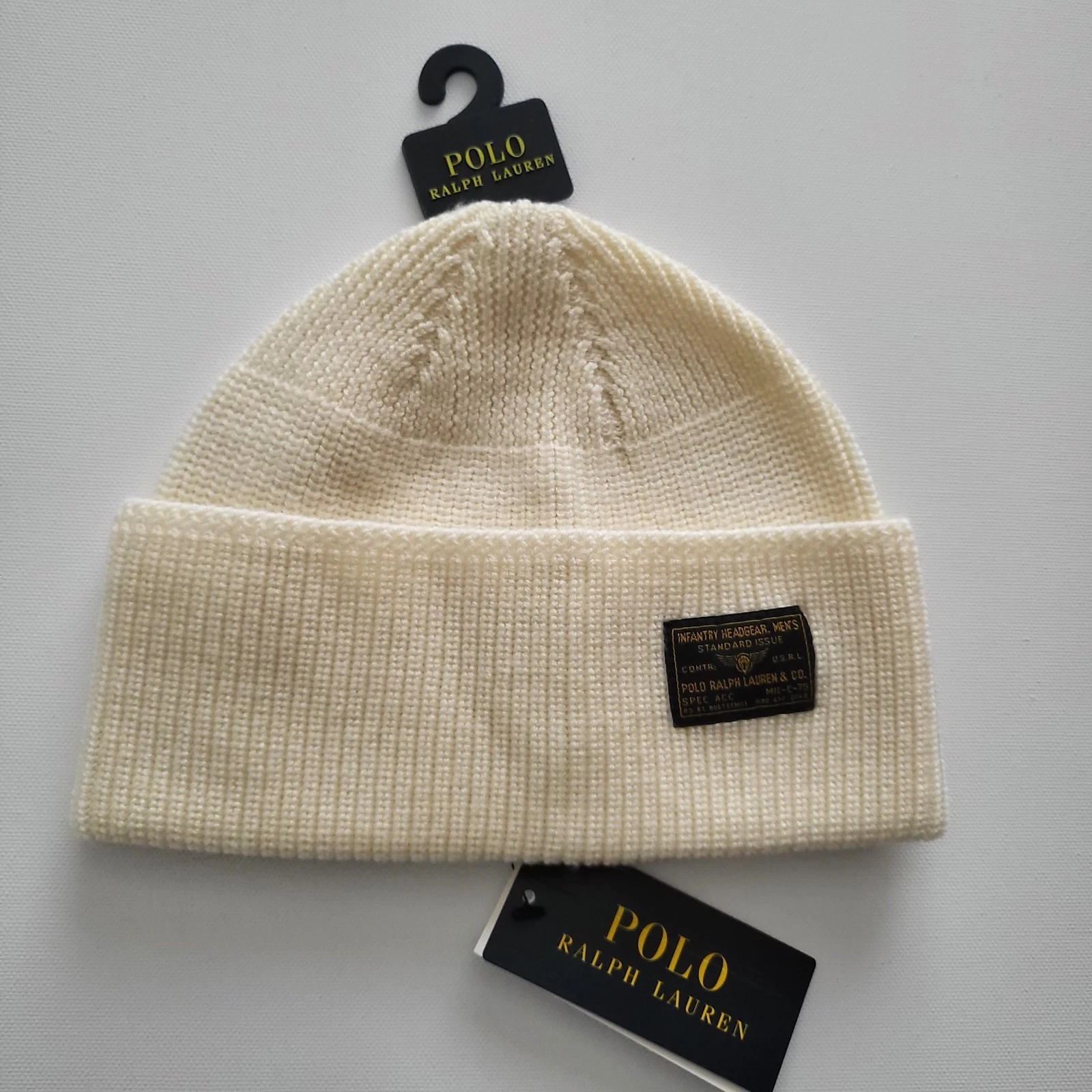 BNWT Polo Ralph Lauren Cold Weather Cream Beanie - O/S