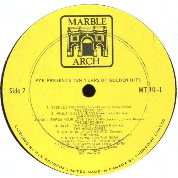 Varios - Pye Records presenta diez años de éxitos dorados (2xLP) (muy bueno plus ( Foto 4 de 4