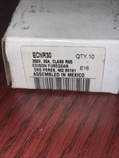 (10-Pack) - 30 Amp 250V Time Delay ECNR30 Fuse Replaces Bussman Gould Littelfuse