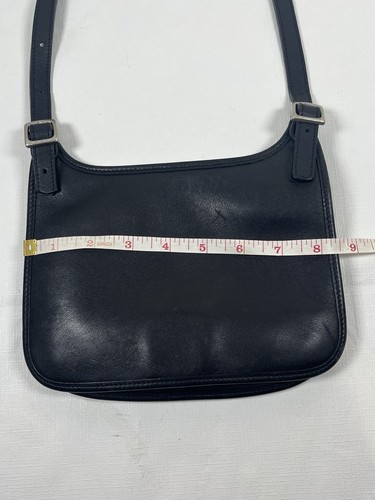 VTG Coach Mini Slim Hippie Shoulder Flap Purse Leather Bag #9135 Black 90’s Y2K - Picture 13 of 16