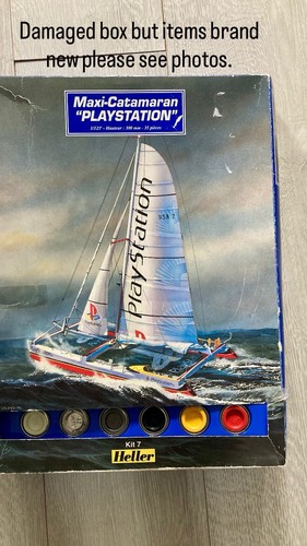 Heller Maxi Catamaran PlayStation  Model Kit - New But Damage Box Please See Pic