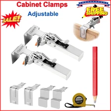 2Pack Upgrade Drawer Front Installation Clamps, Cabinets Installation Tools Easy