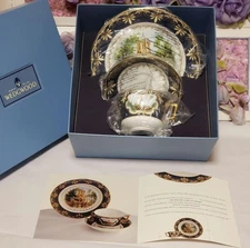 Z217 Genius Collection Oxford Cup Saucer Plate From Japan