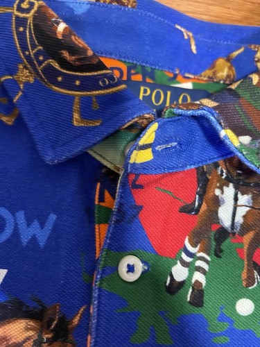 NWT Polo Ralph Lauren Graphic Pony Mesh Men's Polo Shirt Size Medium - Picture 6 of 12