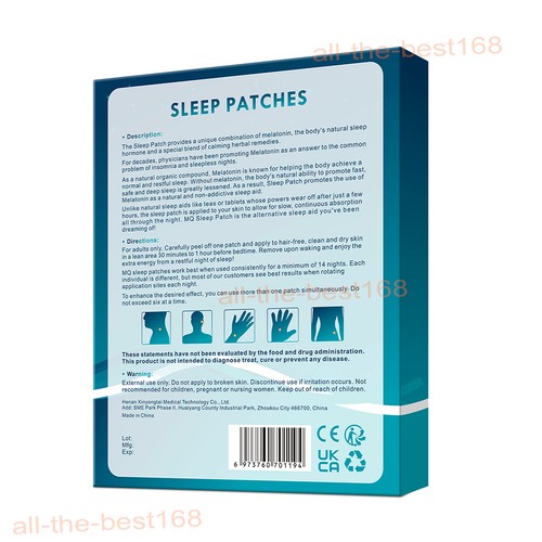 42 Pflaster natürliche pflanzliche Einschlafhilfe erholsamer Schlaf Pflaster verbessert Schlaflosigkeit Aufwachen - Bild 13 von 13