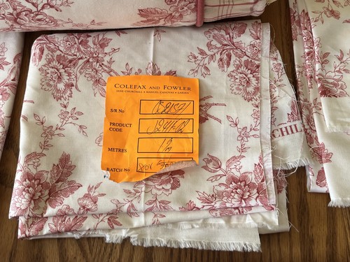 2002 Jane Churchill Colfax Rose Toile Custom Queen Duvet 2 Cases 1 Neck Roll + - Picture 3 of 9