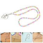 Smycz damska z koralikami i breakaway, glina polimerowa, koraliki, słodka