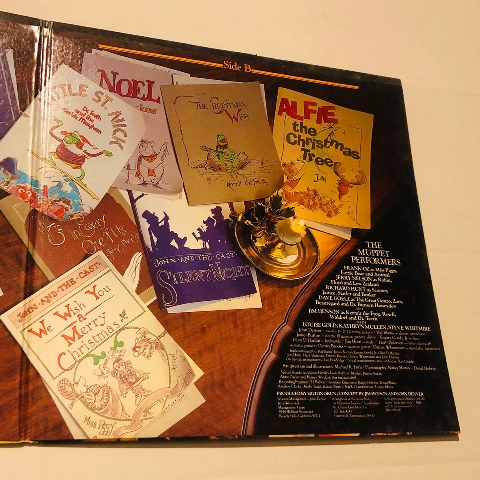 John Denver And The Muppets A Christmas Together LP With Poster 1979 RCA - Image 4 of 4