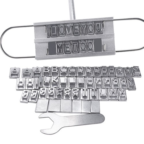 55 Buchstaben Aluminium BBQ Brandeisen Grill Steak Namen Werkzeug zum Grillen - Bild 6 von 11