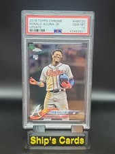Ronald Acuna Jr. 2018 Topps Chrome Update PSA 10