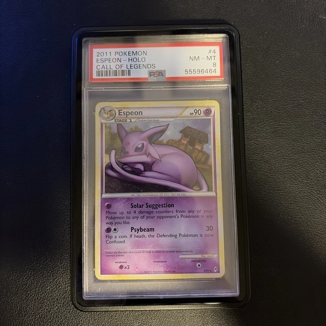 2011 Pokemon Call Of Legends Espeon #4 Holo PSA 8 