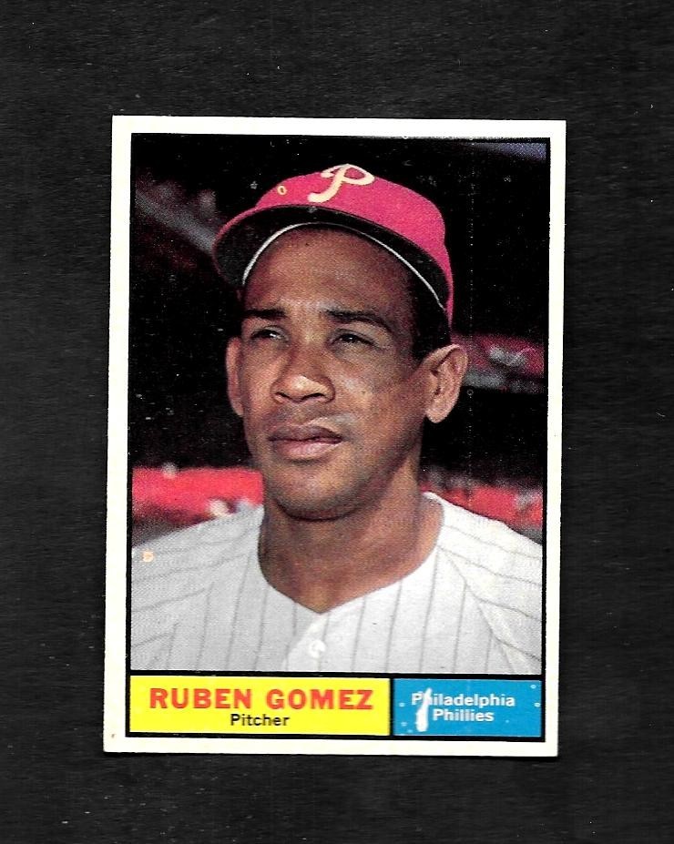 1961 TOPPS #377 RUBEN GOMEZ - BORDERLINE MINT - 3.99 MAX SHIP COST