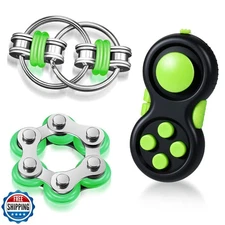 Gejoy 3 Pcs Fidget Toys Adults Set Handheld Fidgets Controller Pad Game Six R