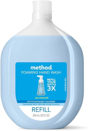 Method Foaming Hand Soap Refill, Sea Minerals, 28 Fl Oz (Pack of 4) - Picture 2 of 3
