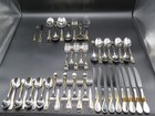 46 pc ONEIDA *GOLDEN AQUARIUS* STAINLESS FLATWARE! 8 SETTINGS + SERVING PCS 18/8