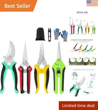 Stainless Steel 5-Piece Gardening Tools Kit – Ideal for Flowers & Herbs