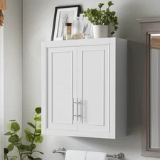 Lirago 22 in. W x 8 in. D x 26 in. H Bathroom Storage Wall Cabinet in White