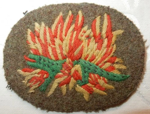 WW2 1 COMMANDO SALAMANDER MILITARY BADGE CLOTH PATCH GENUINE WORLD WAR II