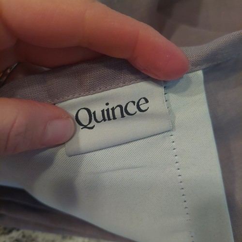 NWOT! Quince 100% Linen Gray Blackout Curtains, 48" x 108"- 2 Panels. (F38) - Picture 10 of 12