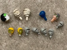 Vintage Eldon Strombecker Revell 1/32 Slot Car Body Driver Heads Set of 12