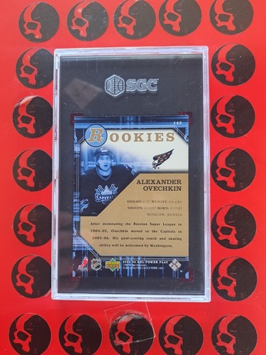 2005-06 Alexander Ovechkin Power Play SGC 8.5 Rookie #143 RC Washington UD Alex - Picture 2 of 2