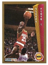 ERIC SLEEPY FLOYD 1992-93 FLEER CARD NEAR MINT+ CONDITION