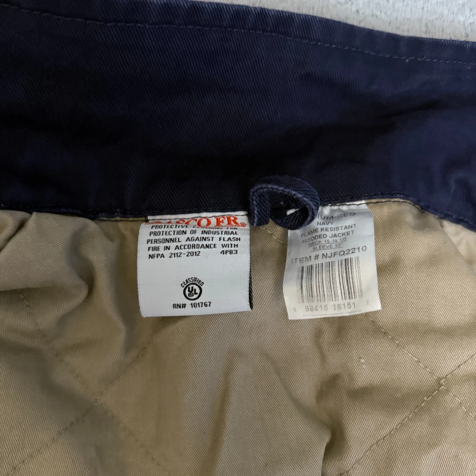 Chaqueta RASCO FR Para Hombre Talla Mediana Azul Cremallera Completa Foto 2 de 4