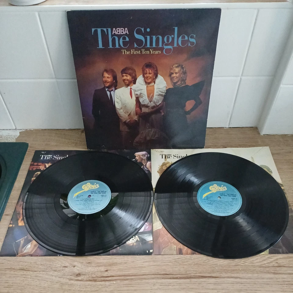 Abba Vinyl Albums X 2 Gatefold " The Singles 1st 10 Years " Epic Records - Image 2 of 4