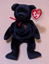 USA the Bear - Ty Beanie Baby (Blue, 2001, Plush Toy, Stuffed Animal, MWMT, Vint