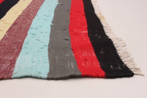Vintage Hand Woven Kilim Rug 5'4" x 9'1" Traditional Wool Carpet - Picture 2 of 7