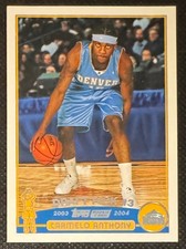 2003-04 Topps Carmelo Anthony Rookie RC #223 Denver Nuggets - MINT