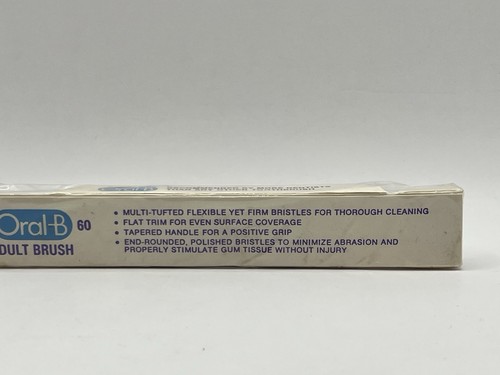 Cepillo de dientes Oral-B 60 para adultos de colección 4 filas años 80 EE. UU. cerdas pulidas redondeadas de extremo nuevo en stock - Imagen 13 de 16