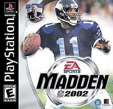Madden NFL 2002 (Sony PlayStation 1, 2001)*. Complete w/ Jewel Case & Manual