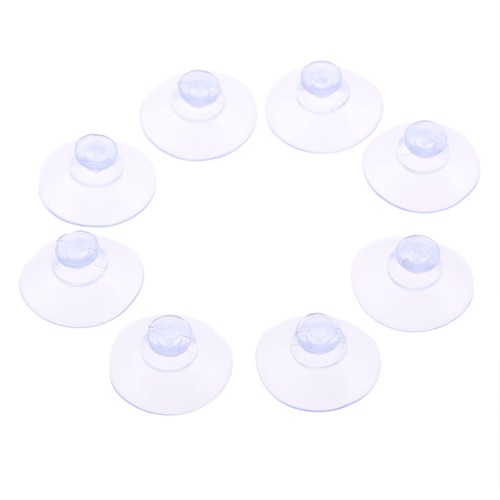 100Pcs Clear Plastic/Rubber Suction Cup Hooks Hanger Window Wall Glass Towel Toy - Picture 2 of 6