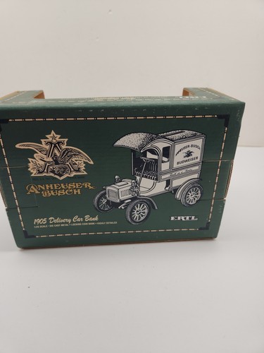 ERTL Anheuser Busch 1905 Ford's First Delivery Car Bank Red 1:25 Diecast - Picture 8 of 11